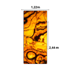 Revestimento Marmorizado Brilhante Ônix Yellow Retroiluminado 122x244cm Mármore Fácil by Cantinho da Aline