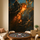 Revestimento Marmorizado Brilhante Volcanic Retroiluminado 122x244cm Mármore Fácil by Cantinho da Aline