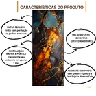 Revestimento Marmorizado Brilhante Volcanic Retroiluminado 122x244cm Mármore Fácil by Cantinho da Aline