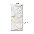 Revestimento Marmorizado Brilhante White 120x240cm Mármore Fácil by Cantinho da Aline