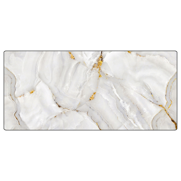 Revestimento Marmorizado Brilhante White 120x240cm Mármore Fácil by Cantinho da Aline