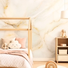 Revestimento Marmorizado Brilhante White 120x240cm Mármore Fácil by Cantinho da Aline