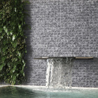 Revestimento Cimentício Rockface Chumbo Fosco 10x29cm Artesano