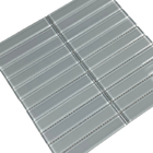 Revestimento Cinza Brilhante 2,5x15cm Florença Van Gogh Caixa com 9 Unidades