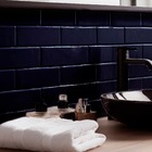 Revestimento de Parede Interno e Externo Acetinado 7,5x25cm Borda Arredondada Color Blue Ceral