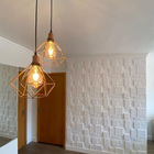 Revestimento De Parede Alto Relevo Placa Quadratto 1 Unidade