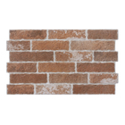 Revestimento para Parede Acetinado Borda Arredondada Connect Brick Red C54010 34x58cm Embramaco