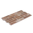 Revestimento para Parede Acetinado Borda Arredondada Connect Brick Red C54010 34x58cm Embramaco