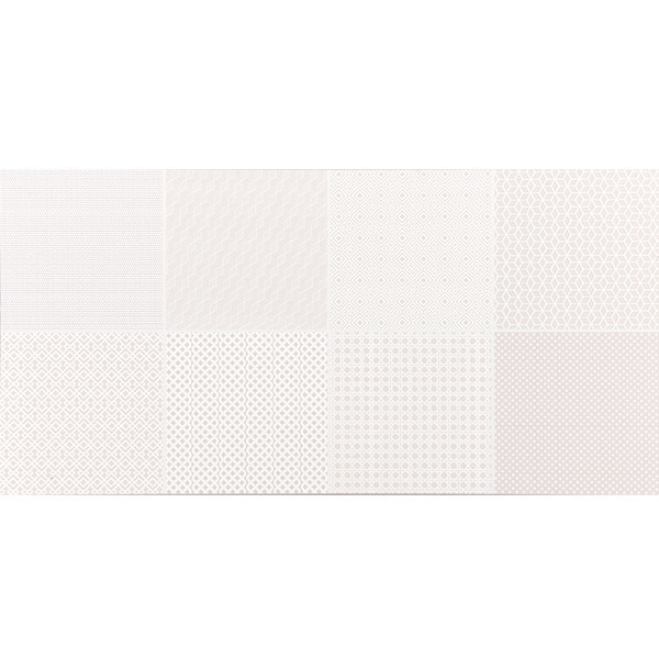 Revestimento de Parede Borda Reta Brilhante Flora Branco 30x60cm Portobello