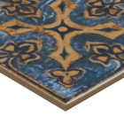 Revestimento de Parede Interno e Externo Decorado Brilhante 15,2x15,2cm Borda Arredondada Spanich PD15/6633 Gabriella