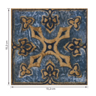 Revestimento de Parede Interno e Externo Decorado Brilhante 15,2x15,2cm Borda Arredondada Spanich PD15/6633 Gabriella