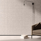 Revestimento de Parede Interno Pedra Acetinado 30x30cm Borda Reta Rhythm Thera Off White Portobello