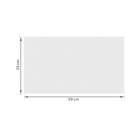 Revestimento de Parede Interno Monocolor Acetinado 33x59cm Borda Reta Branco Formigres