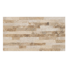 Revestimento de Parede Interno Pedra Acetinado 33x60cm Borda Arredondada Canjiquinha White Embramaco