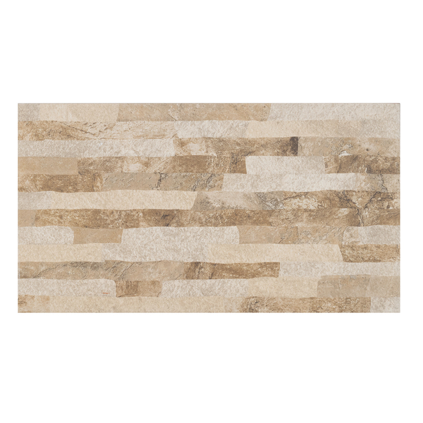 Revestimento de Parede Interno Pedra Acetinado 33x60cm Borda Arredondada Canjiquinha White Embramaco