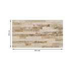 Revestimento de Parede Interno Pedra Acetinado 33x60cm Borda Arredondada Canjiquinha White Embramaco