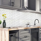 Revestimento de Parede Interno Decorado Brilhante 38x82 Borda Arredondada Vert Branco Grupo Ceral
