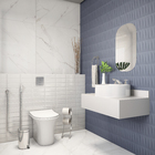 Revestimento para Parede Acetinado Borda Reta Rubik Azul 2980 43,2x91cm Ceusa