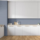 Revestimento de Parede Rubik Azul 2980 Borda Reta 43,2x91cm Ceusa