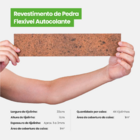 Revestimento De Tijolinho Pedra Flexível Placa Autocolante Li