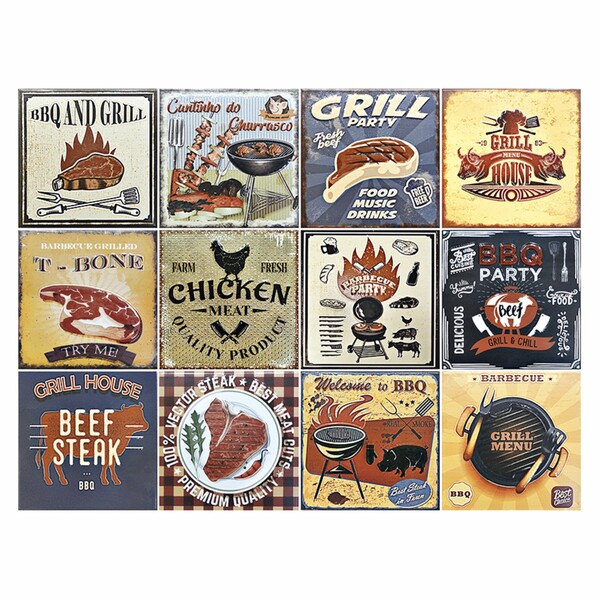 Revestimento Decorativo Cerâmica Barbecuev/00 20,6X20,6cm Gabriella