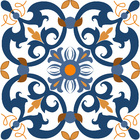 Revestimento Decorativo Português 9 Peças 15,4x15,4cm Coimbra Imper Sofistiq