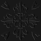 Revestimento Decorativo Cerâmica Artsy Floral Black 20,3x20,3cm Artens