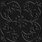 Revestimento Decorativo Cerâmica Artsy Floral Black 20,3x20,3cm Artens