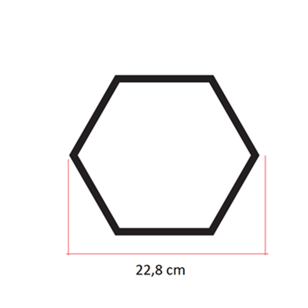 Revestimento Decorativo Hexagonal Corten 22 8x22 8cm Ceral Kit Com 30 Pecas Leroy Merlin