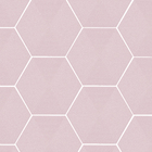 Revestimento Decorativo Love Hexa Rosa 17,5x17,5cm Portinari