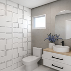 Revestimento Decorativo Novita GNT Preto 19,8x19,8cm Gabriella