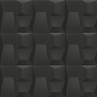 Revestimento Decorativo Space Block Preto 20x20cm Portinari