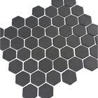 Revestimento Natural Ecologic Hexagon Iron Gray Matte Borda Arredondada 4,2x4,8cm Van Gogh