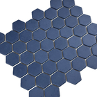 Revestimento Natural Ecologic Hexagon Navi Matte Borda Arredondada 4,2x4,8cm Van Gogh