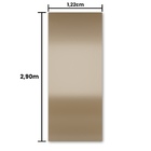 Revestimento Efeito Metálico Escovado Prata Interno 2 90m X 1