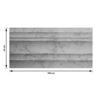 Revestimento Externo Texturizado Fosco 100x45cm Borda Reta Elyon Cinza Artesano