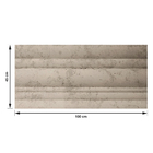 Revestimento Externo Texturizado Fosco 100x45cm Borda Reta Elyon Fendi Artesano