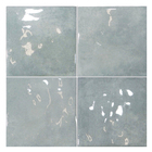 Revestimento Externo Monocolor Acetinado 15x15cm Borda Arredondada Giz Marine Gabriella