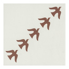 Revestimento de Parede Decorado Interno Externo 20,2cm Joana Lira Afago Voador Branco Quente Artens