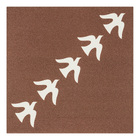 Revestimento de Parede Decorado Interno Externo 20,2cm Joana Lira Afago Voador Terracota Artens