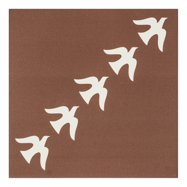 Revestimento de Parede Decorado Interno Externo 20,2cm Joana Lira Afago Voador Terracota Artens