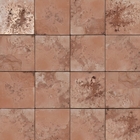 Revestimento Externo Texturizado Fosco 25x24cm Borda Reta Vestígios Marrom Artesano