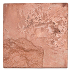 Revestimento Externo Texturizado Fosco 25x24cm Borda Reta Vestígios Marrom Artesano