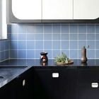 Revestimento Interno e Externo Monocolor Brilhante 30X40cm Borda Arredondada Azul Elizabeth