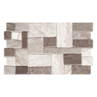 Revestimento Externo Pedra Fosco 34x58cm Borda Arredondada Arts Brown C54047 Embramaco