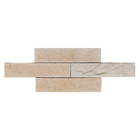 Revestimento Externo Texturizado Fosco 44x9,5cm Borda Reta Piettá Fendi Artesano