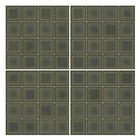 Revestimento Externo Monocolor Brilhante 5x5cm Borda Arredondada Musgo Gabriella