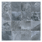 Revestimento Externo Pedra Granilhado 61,8x61,8cm Borda Reta Stone Vulcânico Blue 61703 Embramaco