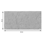 Revestimento Externo Texturizado Fosco 89x45cm Borda Reta Masseria Cinza Artesano
