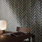 Revestimento Externo Esmaltado Artfact Leaf Borda Arredondada 6,5x23cm Portobello